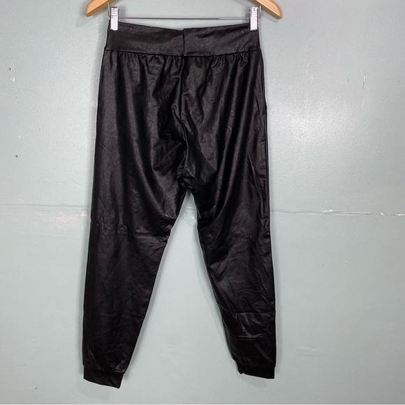 Commando Faux Leather Joggers Black Sz Small Solid - Picture 4 of 7